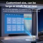 ⁦Yesido Smart Projector – Bluetooth 5.1, 190 Lumens, ABS+PC Body⁩ - الصورة ⁦4⁩
