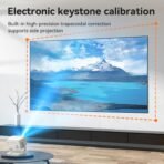 ⁦Yesido Smart Projector – Bluetooth 5.1, 190 Lumens, ABS+PC Body⁩ - الصورة ⁦3⁩