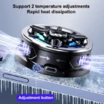 ⁦Remax SL-13 Magnetic Mobile Cooling Fan & RGB Lighting – USB-C Powered⁩ - الصورة ⁦4⁩