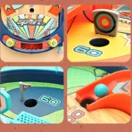 Mini Pinball Tabletop Game Set – 30 Piece Classic Arcade Style - Image 4