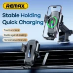 ⁦Remax RM-C31 Electric Car Mount -15W Wireless Charging⁩ - الصورة ⁦3⁩