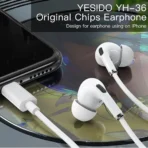 Yesido Lightning Wired In-Ear Earphones - Image 7