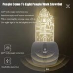 Wall Corner Induction Night Light – USB Rechargeable & Motion Sensor - Image 2