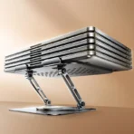 ⁦Remax Rotating Folding Notebook Stand 360 Rotation RM-C09⁩ - الصورة ⁦4⁩