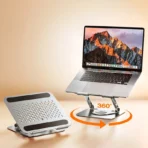⁦Remax Rotating Folding Notebook Stand 360 Rotation RM-C09⁩ - الصورة ⁦5⁩