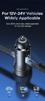 ⁦Remax Fast Charging Car Charger PD+QC 30W RCC335⁩ - الصورة ⁦7⁩