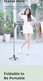 Remax Selfie Stick Tripod Stand For Live Streaming P16 - Image 5