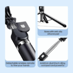 Remax Selfie Stick Tripod For Live Streaming P17 - Image 3