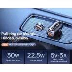 ⁦Remax Car Charger USB-A+Type-C Output Car Charger 30W PD+QC RCC359⁩ - الصورة ⁦3⁩