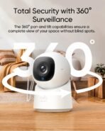 ⁦ANKER EUFY 2K WIRED INDOOR CAMERA 360 PAN AND TILT WITH 2K CLARITY T8W11221⁩ - الصورة ⁦3⁩