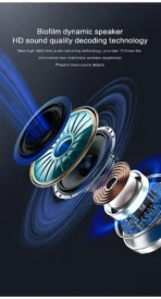 ⁦Kakusiga Touch Screen Reduction True Wireless Headset KSC-1463⁩ - الصورة ⁦5⁩