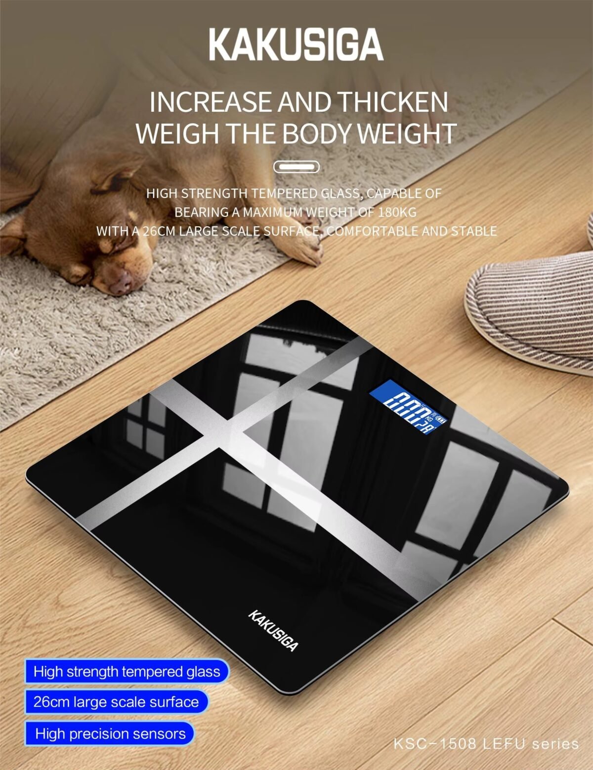 ⁦Kakusiga Smart Scale Max 180 KG Capacity KSC-150⁩ - الصورة ⁦2⁩