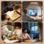 ⁦Double Head Foldable Desk Lamp⁩ - الصورة ⁦2⁩