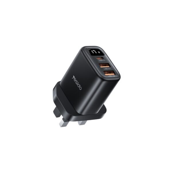 Yesido 3-Port Digital Display Fast Charger YC86