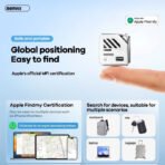 REMAX RT-G2306 Intelligent Anti-Lost GPS Tracker & Apple Find My Support (White) - Image 2