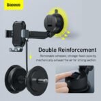 ⁦Baseus Tank Gravity Car Mount Holder⁩ - الصورة ⁦6⁩