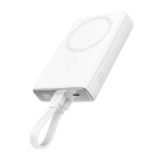 ⁦JOYROOM JR-PBM01 PD 20W 10000MAH PHONE POWER BANK MAGNETIC WIRELESS CHARGER WITH BUILT-IN CABLE / KICKSTAND⁩ - الصورة ⁦2⁩