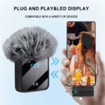 ⁦F11-2 3-in-1 Wireless Microphone Set with Dual Lavalier Mics⁩ - الصورة ⁦2⁩