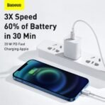 Baseus USB-C to Lightning Cable 20W Fast Charging with Strap - Image 8
