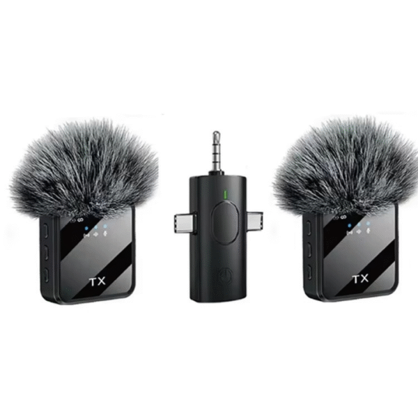 F11-2 3-in-1 Wireless Microphone Set with Dual Lavalier Mics