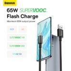 Baseus Superior Series USB to USB-C Cable 65W 1m (Black) - Image 8