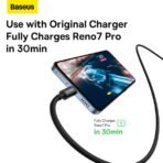 Baseus Superior Series USB to USB-C Cable 65W 1m (Black) - Image 6