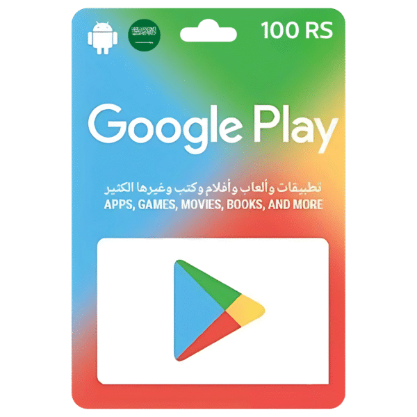 100 RS GOOGLE PLAY -Gift Cards- KSA