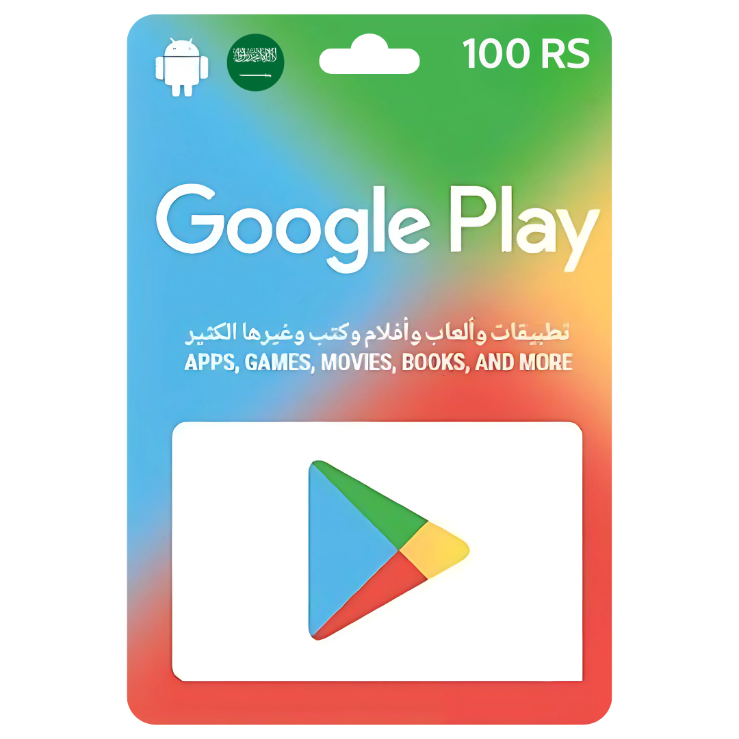 34 100 RS GOOGLE PLAY -Gift Cards- KSA - Image 1