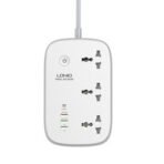 LDNIO Wi-Fi Smart Power Strip – 3 AC Outlets, 30W Max, 2m Cord