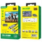 ⁦KAKU KSC-557 Lightning to HDMI Adapter Cable – 1080p HD Output, 1.8m, Dark Color⁩ - الصورة ⁦3⁩