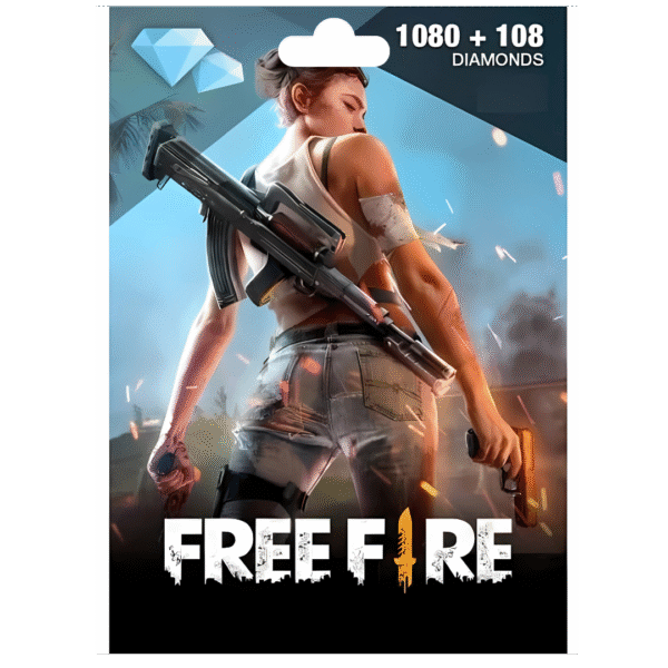 1188 Free Fire Diamonds Gift Card