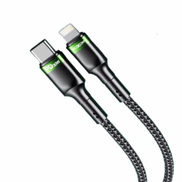Moxom PD 1M Type-C to Lightning 30W MX-CB117 Fast Charging Cable