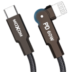 Moxom Type-C To Lightning PD 60W LED Fast Charging 180 Rotation Data Cable MX-CB211