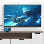 ⁦KAKU KSC-557 Lightning to HDMI Adapter Cable – 1080p HD Output, 1.8m, Dark Color⁩ - الصورة ⁦4⁩