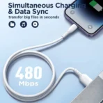 Joyroom SA26-AM3 USB to Micro USB Cable 1m 100W - Black - Image 3