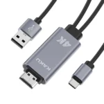 KAKU KSC-557 Lightning to HDMI Adapter Cable – 1080p HD Output, 1.8m, Dark Color