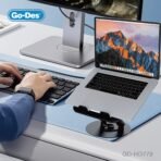 ⁦Go-Des GD-HD779 Swivel Laptop Stand with 360° Rotation⁩ - الصورة ⁦2⁩