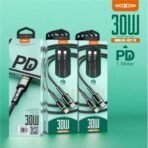 ⁦Moxom PD 1M Type-C to Lightning 30W MX-CB117 Fast Charging Cable⁩ - الصورة ⁦4⁩