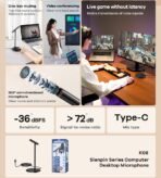 Remax K08 Desktop Microphone with Adjustable Stand - Image 2