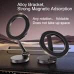 ⁦Fold Magnetic 1080° Rotating Phone Holder for Dashboard⁩ - الصورة ⁦2⁩