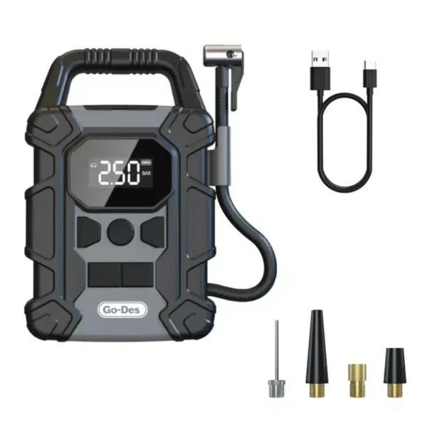 Go-Des Multifunctional Portable Air Compressor 7500 MAH Comes With Memory Function GD-B628