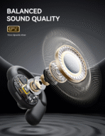 ⁦Joyroom Openfree JR-OE4 Wireless Earbuds with Bluetooth 5.4 – Open-Ear Design & Long Battery Life⁩ - الصورة ⁦5⁩