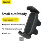 ⁦Baseus Steel Cannon2 Air Outlet Car Mount⁩ - الصورة ⁦3⁩