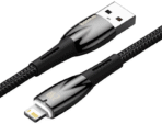 Baseus Glimmer Series 1M USB to Lightning Cable 2.4A Black - Image 2
