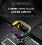 ⁦Yesido FM Transmitter PD 20W Y45 Wireless Car Adapter with USB-C and Bluetooth⁩ - الصورة ⁦2⁩