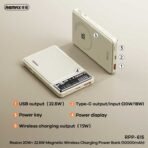 ⁦Remax RPP-615 Magnetic Wireless Power Bank 20W + 22.5W⁩ - الصورة ⁦2⁩