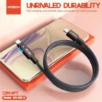 Moxom Type-C To Lightning PD 60W LED Fast Charging 180 Rotation Data Cable MX-CB12 - Image 4