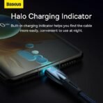 ⁦Baseus Glimmer Series Fast Charging Data Cable Type-C To Type-C 100W - (1 meter )⁩ - الصورة ⁦5⁩