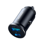 JOYROOM JR-CCN05 30W PD+QC3.0 Mini Metal Car Charger(Black) - Image 5