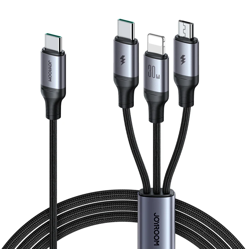 imgi_61_1_430b6bc0-49d9-44fe-b30d-6e2d503d7614_1024x1024 Joyroom S-A21 3-in-1 Fast Charging Cable Type-C to Lightning + Type-C + Micro 1.2m - Image 1